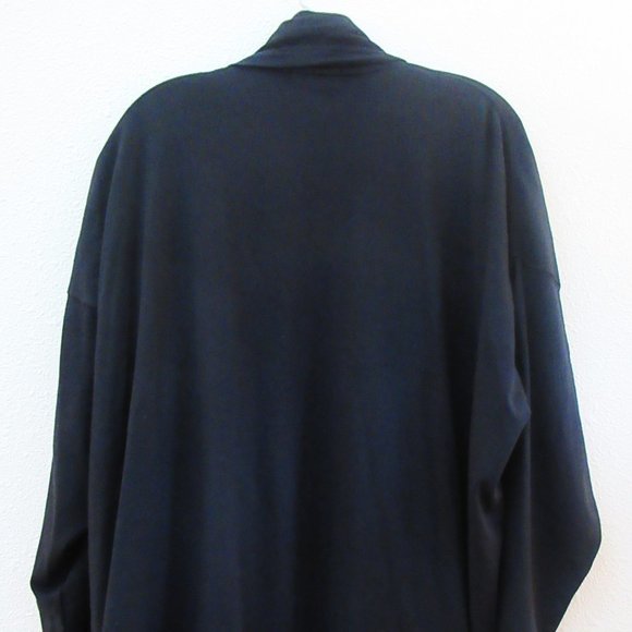 Black ESKANDAR 100% Pima Cotton Jacket, One Size, Very Good Condition - Picture 7 of 15